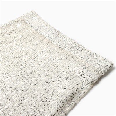 Юбка макси из пайеток женская MIST, размер 46, серебряный