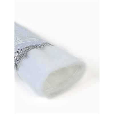 Карнавальный костюм новогодний «Снегурочка», шуба, шапка, варежки, пояс, рост 164, р-р. 52-54