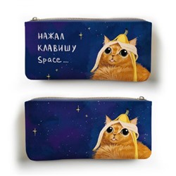 Пенал-косметичка 115х215 мм "Нажал клавишу Space" кожзам ПКМ0330 Эксмо