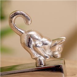 Стоппер дверной «Киска», 15×3.5×9 см, алюминий