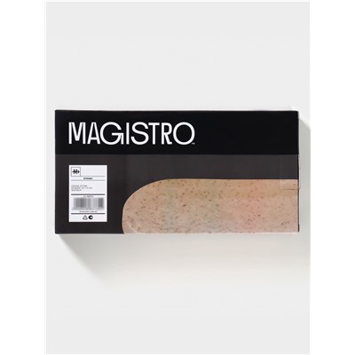 Блюдо сервировочное фарфоровое Magistro Stone, 24.5×11.5×2.5 см