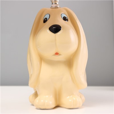 Настольная лампа «Собачка» Е14 40 Вт бежевый 20×20×37 см