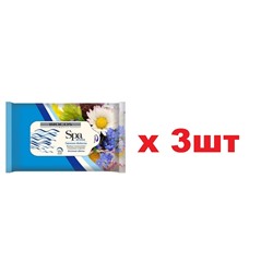 Салфетки влажные SPA Aroma 15шт Весенние цветы 3шт
