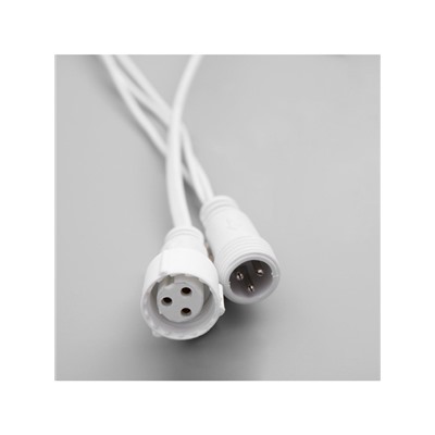 Гирлянда «Бахрома» 3×0.6 м, IP44, УМС, белая нить, 160 SMD-LED, свечение синее, 220 В