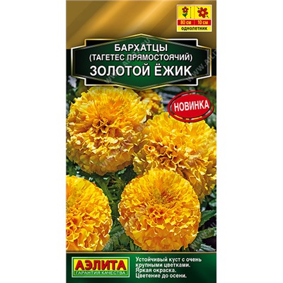 Бархатцы Золотой ежик (Код: 93523)