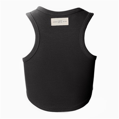 Топ в рубчик женский MIST, onesize, тёмно-серый