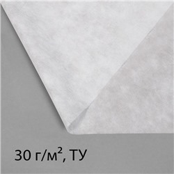 Материал укрывной, 10×1.6 м, плотность 30 г/м², спанбонд с УФ-стабилизатором, белый, Greengo, Эконом 30%