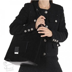 Сумка женская кожаная 99505AA black Velina Fabbiano-Safenta
