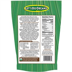Edward & Sons, Let's Do Organic, 100 % органические неподслащенные обжаренные кокосовые хлопья, 200 г (7 унций)