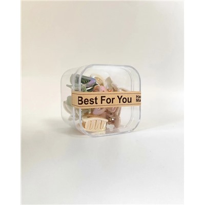 Набор крабиков для волос в боксе (10 шт)