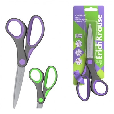 Ножницы 180 мм "Комфорт" в блистере 35110 ErichKrause