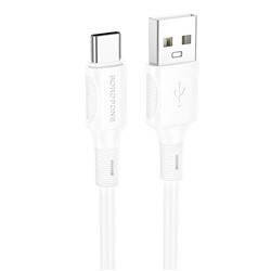 Кабель USB - Type-C Borofone BX80 12W 100см 2,4A  (white)