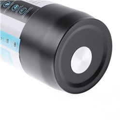 Термокружка «Путешествие», 600 мл, 20.7×7.5 см, сохраняет тепло до 12 ч, нержавеющая сталь, чёрная