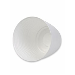 Горшок для цветов с поддоном Saffron, 9.1 л, d=26.7 см, h=24.5 см, пластиковый, белый