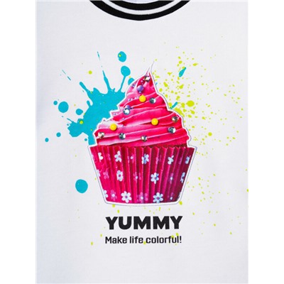 Комплект трикотажный для девочек: толстовка, брюки