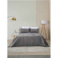 Набор покрывало и чехлы на подушку - Кристалл, цвет графит