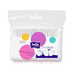 БЕЛЛА COTTON ПАЛОЧКИ ВАТНЫЕ N100 П/Э