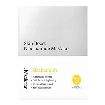 JMsolution Тканевая маска-бустер с ниацинамидом / Skin Boost Niacinamide Mask 1.0, 30 мл 28281