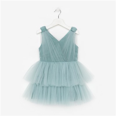 Платье нарядное для девочки KAFTAN, рост 98-104 см, цвет мятный