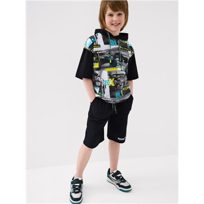 Комплект трикотажный для мальчиков: джемпер (футболка), шорты