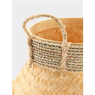 Корзина плетёная из бамбука, 40×40×40 см