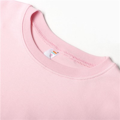 Лонгслив детский, цвет розовый, рост 158 см