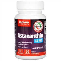 Jarrow Formulas, астаксантин, 12 мг, 30 капсул