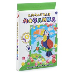 Алмазная мозаика "Тукан" 20х15см, частичное заполнение