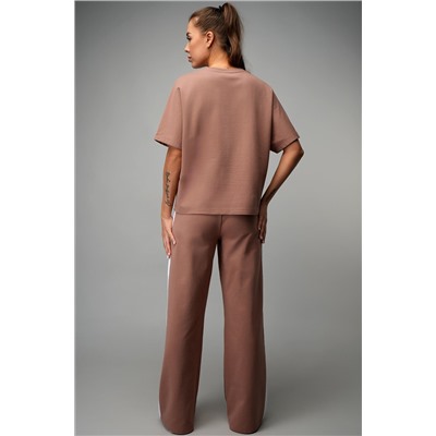 Женский костюм оверсайз из футера двухнитки Happyfox