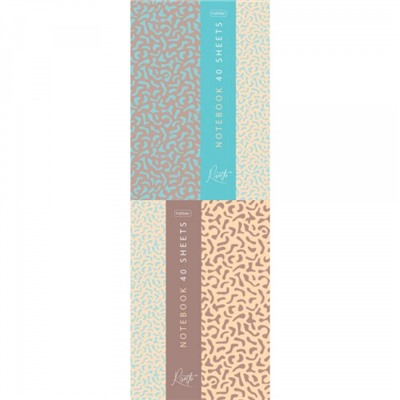 Блокнот А5 40л клетка на склейке "RISOTTO" жесткая подложка (093203) Хатбер