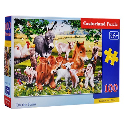 Пазлы 100 "На ферме"
