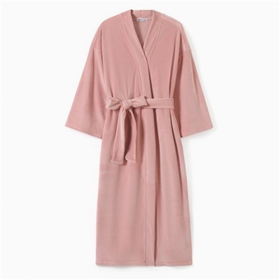 Халат домашний женский KAFTAN Plushy, размер 44-46, розовый