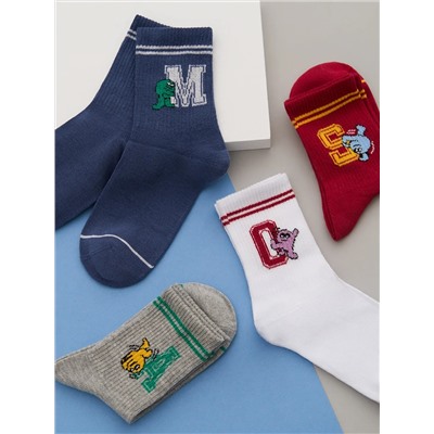 Omsa Носки OMSA kids   Calzino 21S02 с буквами на резинке