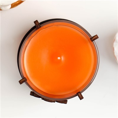 Ароматическая свеча стакане пасхальная «Православный крест», 10×9.5 см, 290 г, цитрус