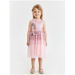 Платье нарядное для девочки KAFTAN, с пайетками, рост 98-104, розовое
