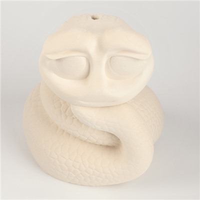 Копилка - раскраска из гипса на новый год «Милая змея», набор для творчества