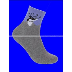 МИНИBS термоноски женские внутри махра Олени со слабой резинкой арт. 1680