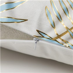 Наволочка декоративная Этель «Листва» 42×42 см, велюр