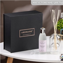 Диффузор ароматический в подарочной упаковке Aromame, августовские цветы, 120 мл