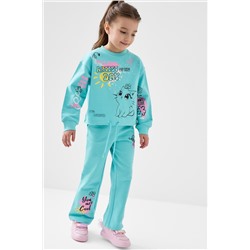Комплект трикотажный для девочек: толстовка, брюки PLAYTODAY, 1243355