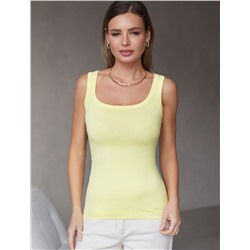 Топ облегающий из эластичного хлопка