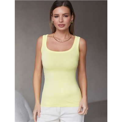 Топ облегающий из эластичного хлопка