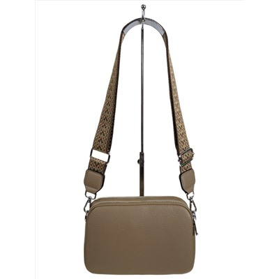 Женская сумка из искусственной кожи, цвет коричневый