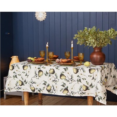Скатерть Этель «Груши» 149×220 см, 100% хлопок, саржа 190 г/м²