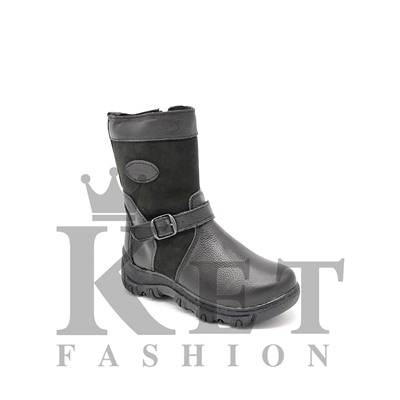 Монголки подростковые черные, литая подошва