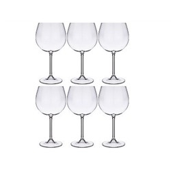Нвбор бокалов для вина 570мл, 6шт, GASTRO/COLIBRI стекло,  Crystal Bohemia Чехия, п/уп