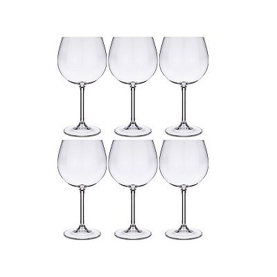 Нвбор бокалов для вина 570мл, 6шт, GASTRO/COLIBRI стекло,  Crystal Bohemia Чехия, п/уп