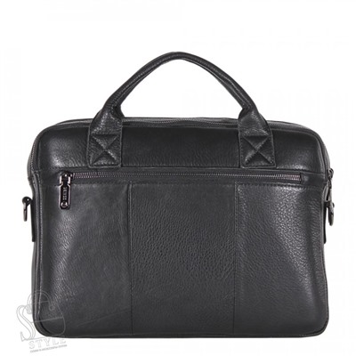 Портфель мужской кожаный 3885Z black  Zinimsk
