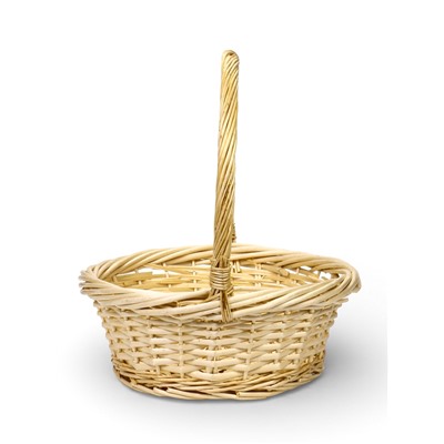 Корзина плетёная для хранения, лоза, светлая, набор 3 шт.