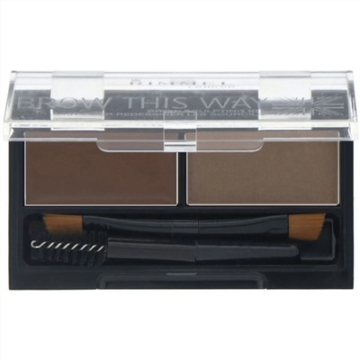 Rimmel London, Набор для моделирования бровей Brow This Way, 003 темно-коричневая палитра, 1 шт